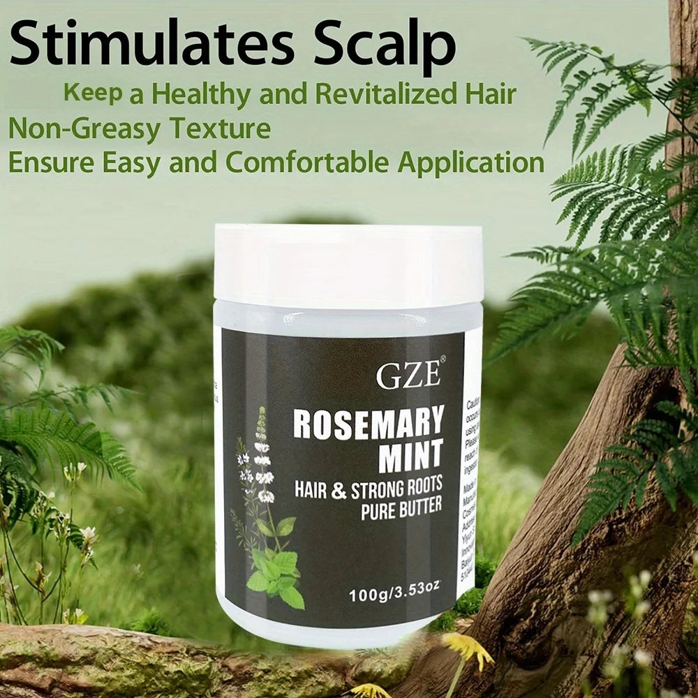 GZE Rosemary Mint Hair Butter – Natural Hair Growth & Damage Repair Treatment