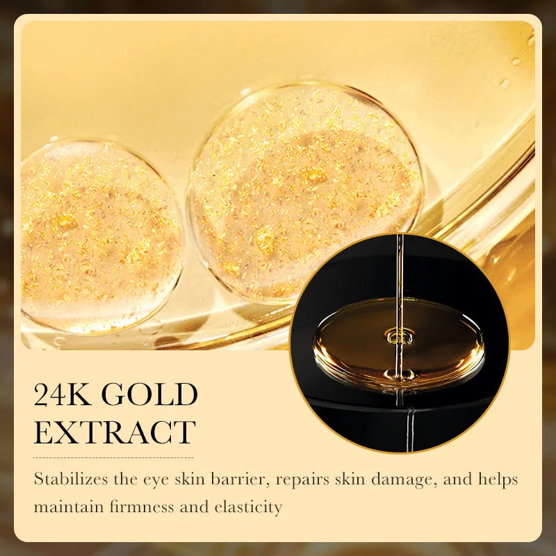 24k Gold Eye Cream – Hyaluronic Acid for Dark Circles, Firming & Moisturizing