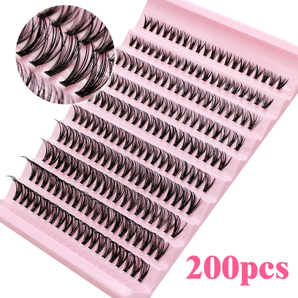 DIY Cluster Lashes – 8-16mm Mix, Russian Volume Eyelash Extensions